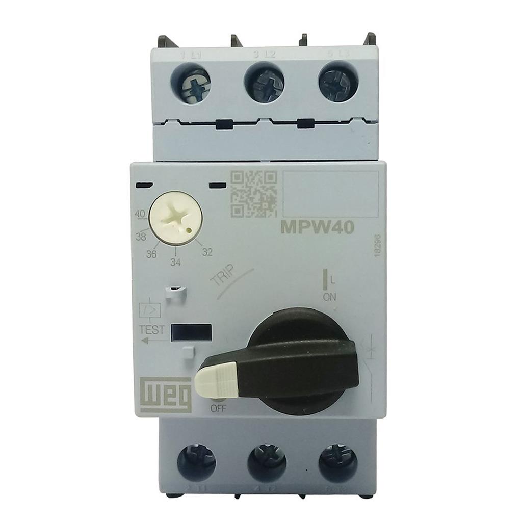 Disjuntor Motor Tripolar Mpw 40A 32-40A 50Ka 380/440V Weg
