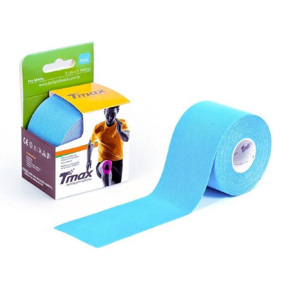 Bandagem Elastica Adesiva Azul Tmax