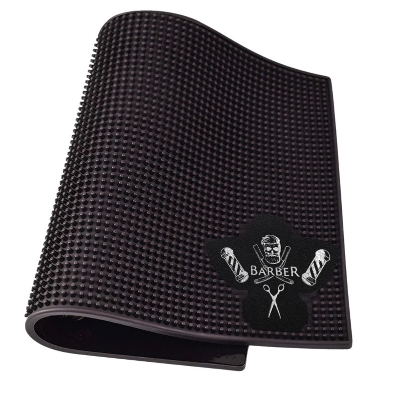Tapete Antiderrapante Para Bancada De Barbearia Barbeiro 40x24 cm