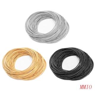 MMIO 50 Pcs Pulseira Contas Ouro Telescópica Aço Carbono Elástica Deslizante em Oferta na Shopee