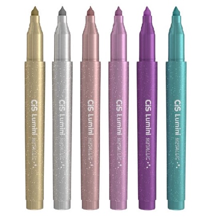 Canetas Marca-Texto Cis Lumini Metallic Cores À Sua Escolha