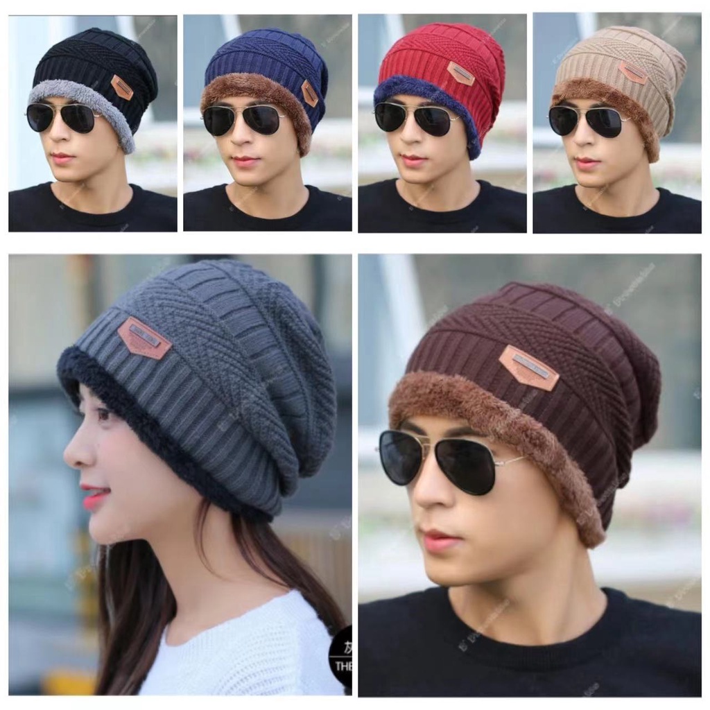 Touca De Lã Forrada Masculino Adulto Toca Gorro Toucas Frio Inverno  Boina Juvenil Varias Cores