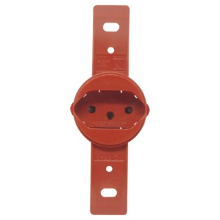 Tomada Redonda De Embutir 10A 250V 2P+T Vermelho Sem Placa em Oferta na Shopee