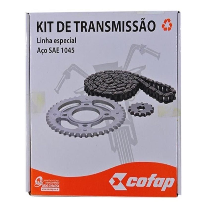Kit Relacao Tracao Transmissao Honda Xre 300 Xre300 2009 2010 2011 2012 2013 2014 2015 2016 2017 2018 2019 2020 2021 2022 2023 Original Cofap
