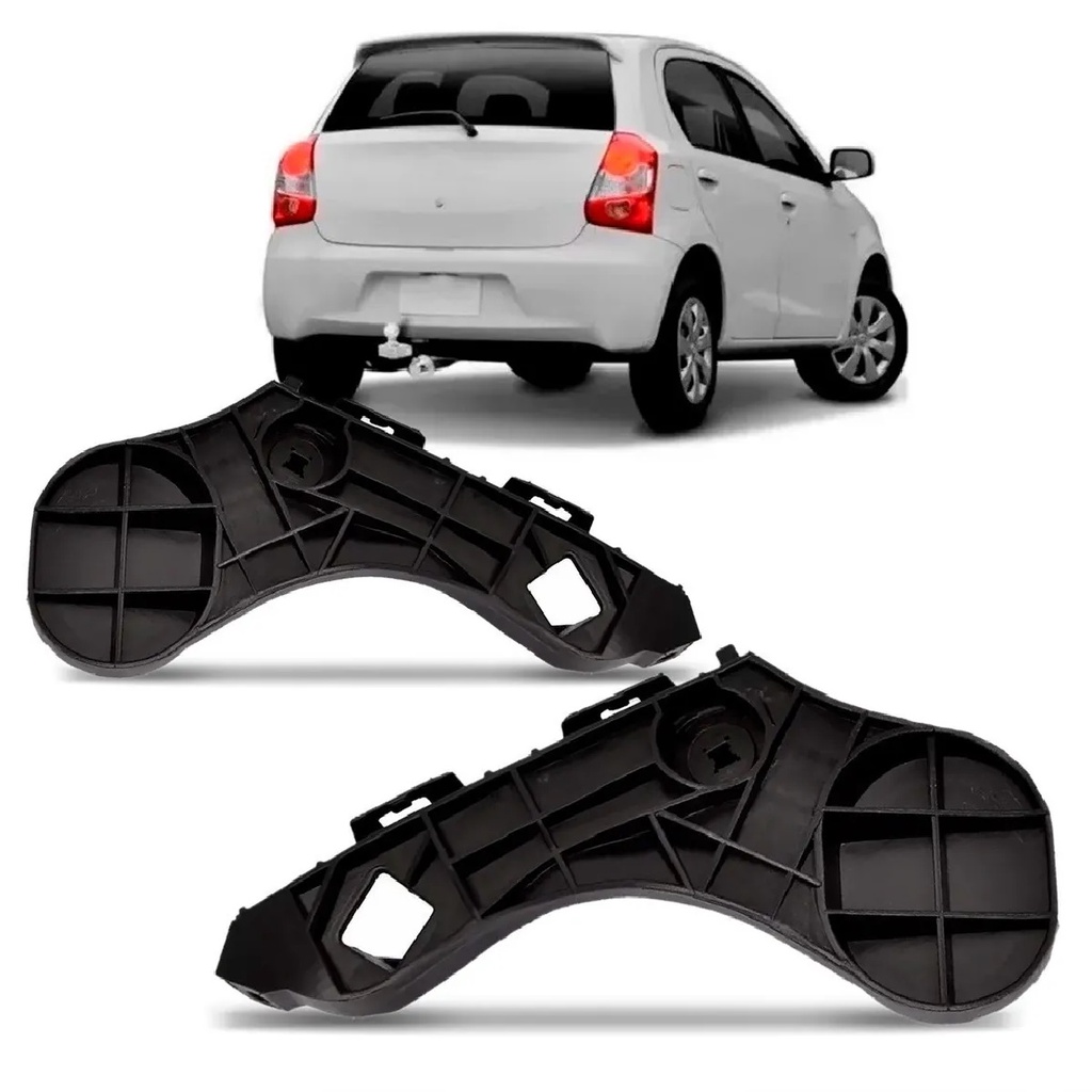 Suporte Guia Parachoque Traseiro Etios Hatch 2013 2014 2015 2016 2017 2018 2019 2020 2021