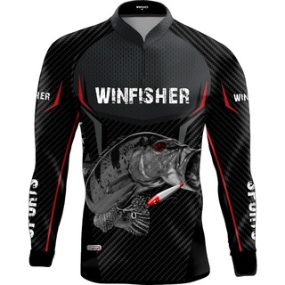 Camiseta Winfisher UV50 - Tucunaré Cinza