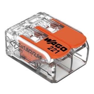 Conector Emenda 2 Polos 41A 450V Wago em Oferta na Shopee