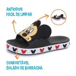 Chinelo Mickey Sandália Mickey Slide Leve Confortável em Oferta na Shopee