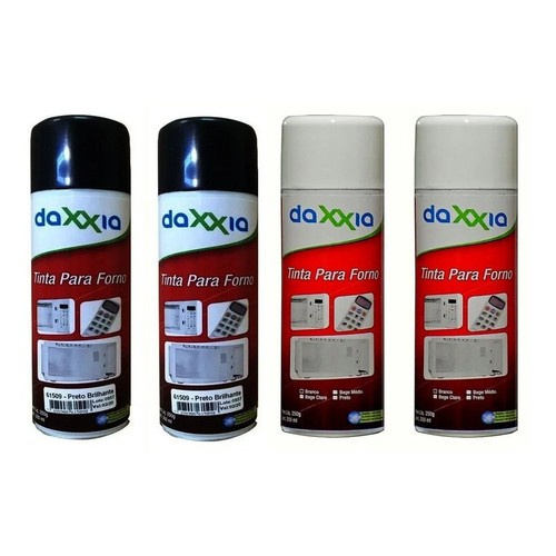 02 Tinta Branca + 02 Tinta Preta Forno E Microondas 300 Ml em Oferta na Shopee