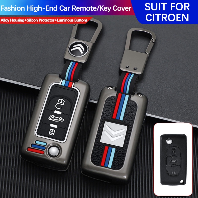 Porta-Chaves Para Carro CITROEN C3 AIRCROSS C3 PICASSO C4 CACTUS C4 PALLAS XSARA (3 Botões)