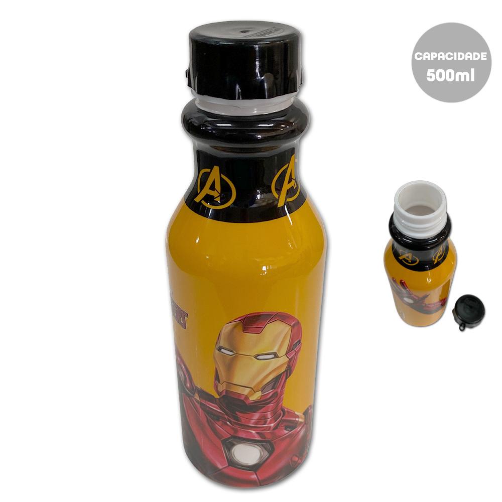 Garrafinha Plástica Homem de ferro 500ml Plasútil
