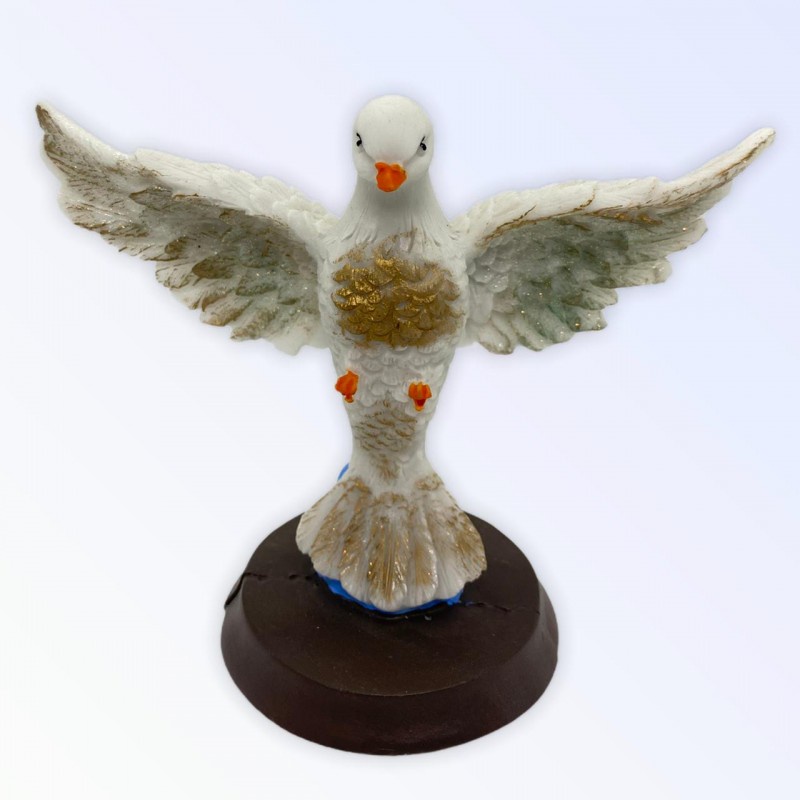 Escultura Divino Espirito Santo Mesa 11 cm em Resina