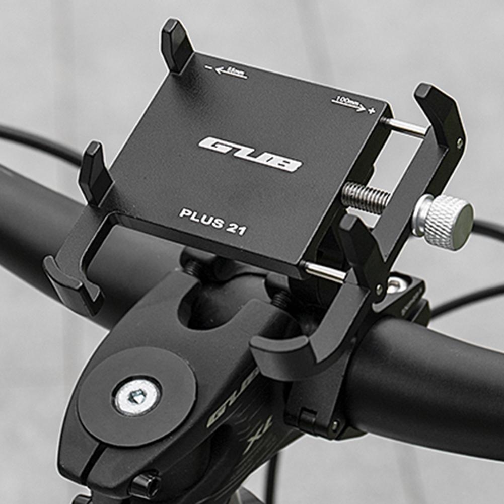 GUB PLUS 21 Motorcycle Bike Phone Holder Aluminum Alloy Cell Phone Holder Bracket Rotatable Adjustable Anti-slip Cycling em Oferta na Shopee