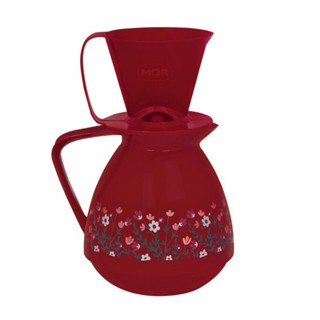 Conjunto Amare Decorado Bule e Coador 650ml Rubi Primavera 25107714 Mor
