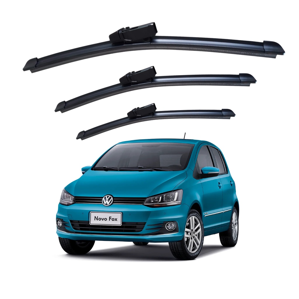 Kit Palheta Limpador Dianteiro + Traseiro VW Fox CrossFox 2013 á 2022 em Oferta na Shopee