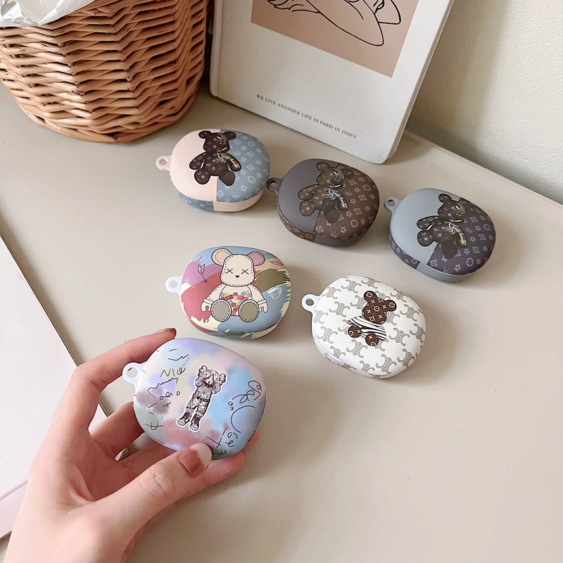 Para Redmi Buds 4 Lite Cute Bear Cartoon Caixa De Fone De Ouvido AirDots 3 Pro Matte Capa De Proteção Dura PC Com Gancho