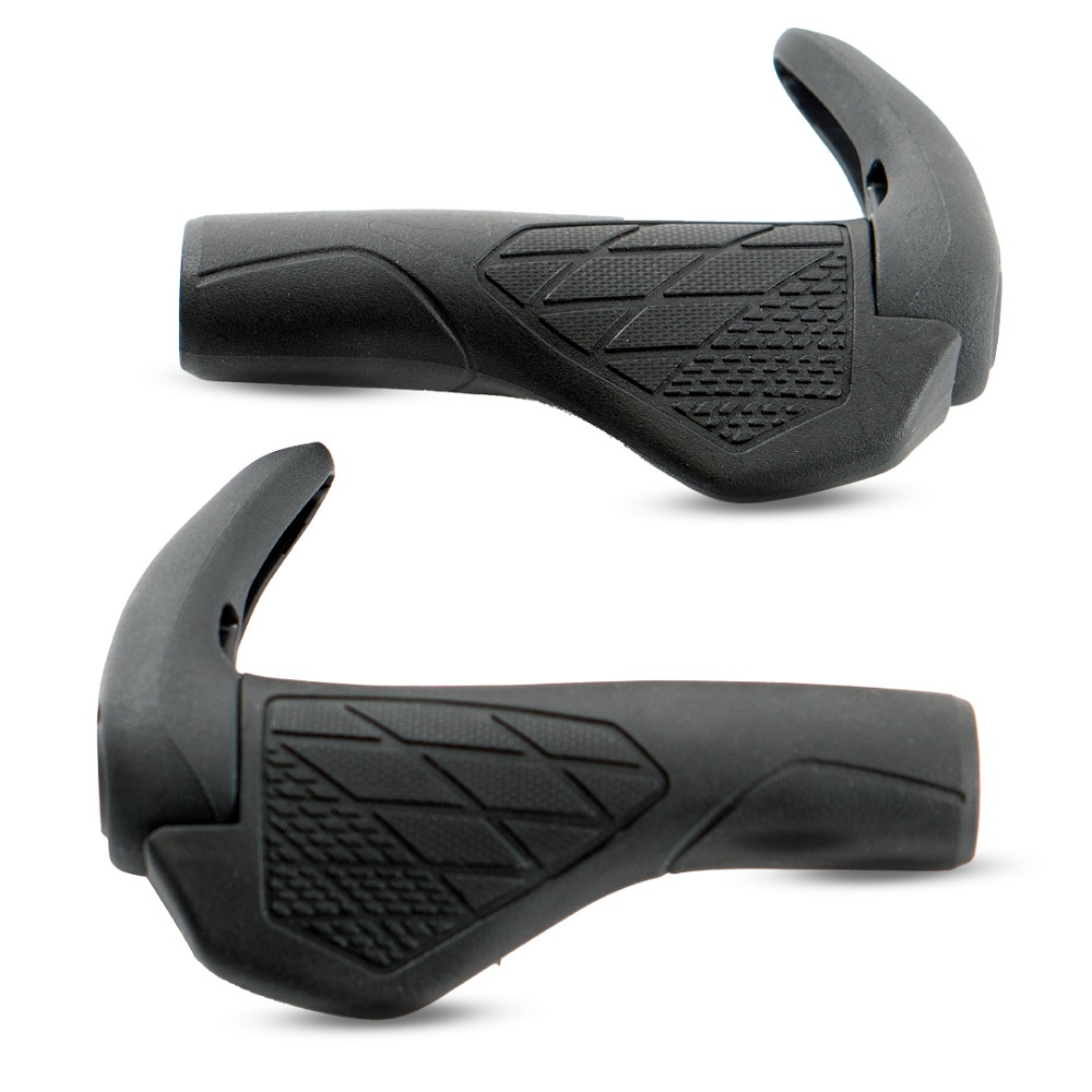 Par Manopla Punho Xtime 142mm Mtb Anatômica Com Bar End