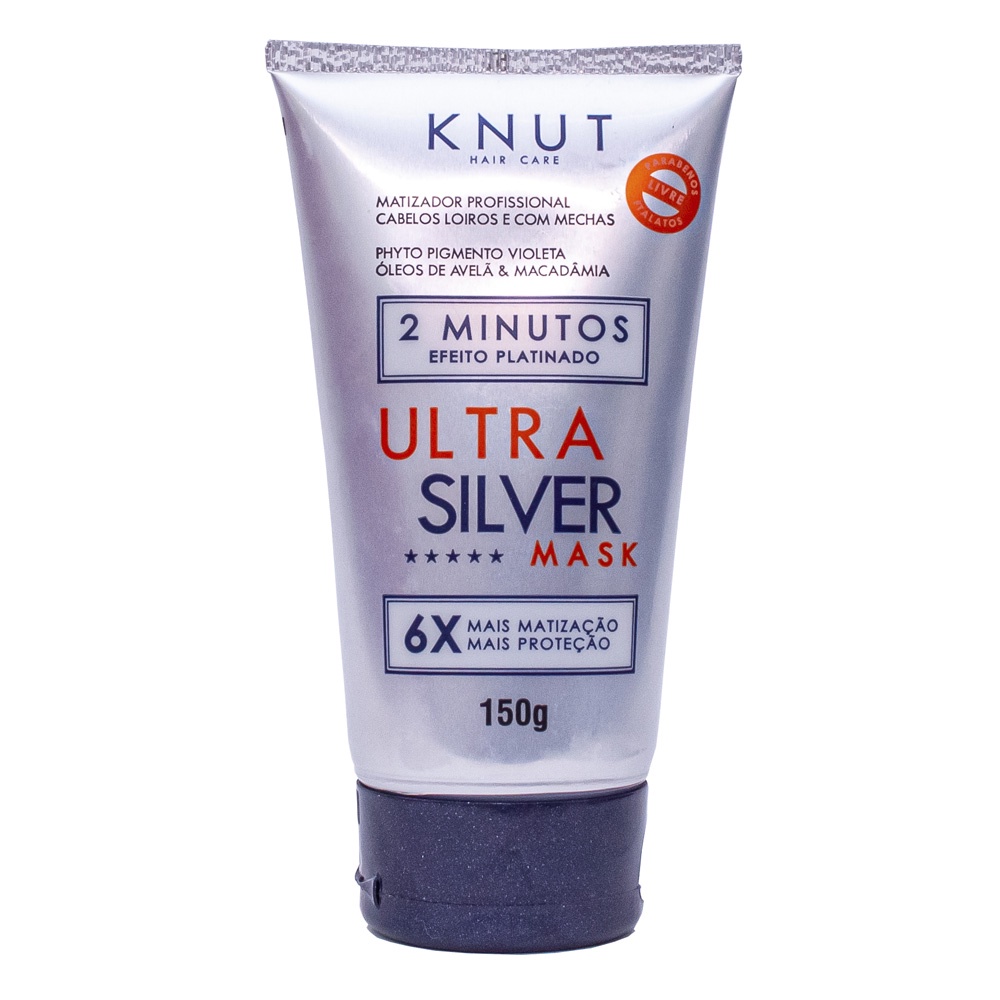 KNUT Máscara Ultra Silver Platinum 150g em Oferta na Shopee