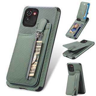 Capa Flip Case Para Samsung Galaxy S23 S22 S21 FE Plus Ultra Leather Phone Stand Casing Com Slots De Cartão Zíper