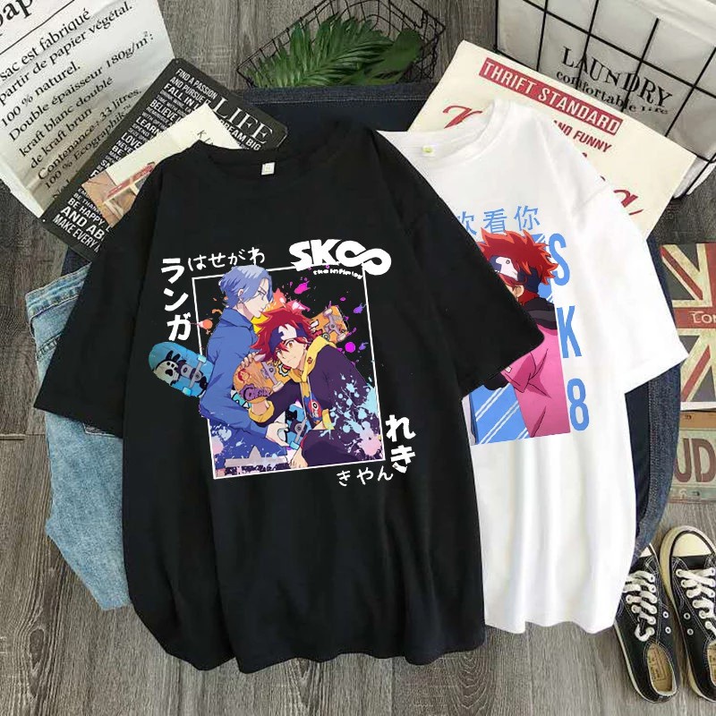 Camiseta Basica Camisa Algodao SK8 the Infinity Friends Reki Kyan Langa Hasegawa Unissex Malha Premium em Oferta na Shopee