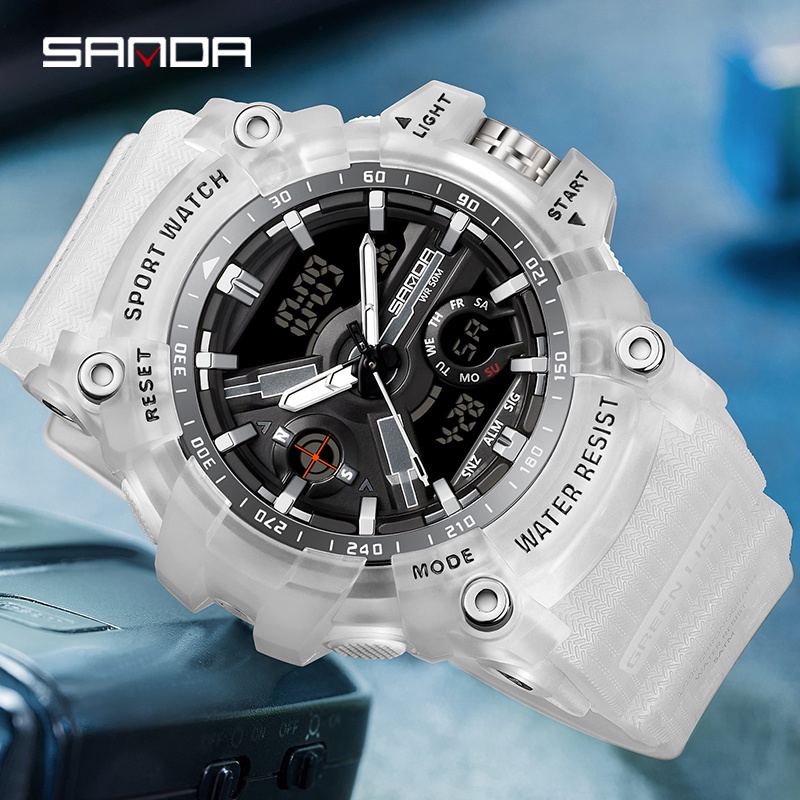 Sanda Fall-resistant Military Multi-display Discagem Luminosa De Quartzo De Luxo SD3179-3