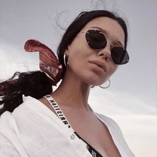 2023 Novos Óculos De Sol Femininos Sem Moldura Metal Double Beam Fashion Moda Masculina Personalizados Para Viagens De Praia Fotografia De Condução Proteção UV