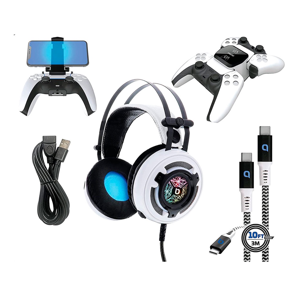 Kit De Acessórios Gamers Pro Kit Essencial Para PS5 Suporte Para Smartphone