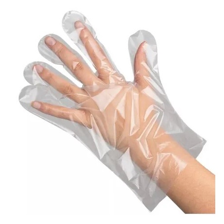 Luva Descartável Plástica Descarpack 100un em Oferta na Shopee