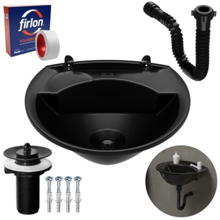Pia Lavatório Banheiro 4L + Sifão Universal Sanfonado + Fita Veda Rosca em Oferta na Shopee