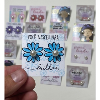 Kit Com 50 Tags para Brinco, Brinde para Cliente acompanha Brinco de Pérola em Oferta na Shopee