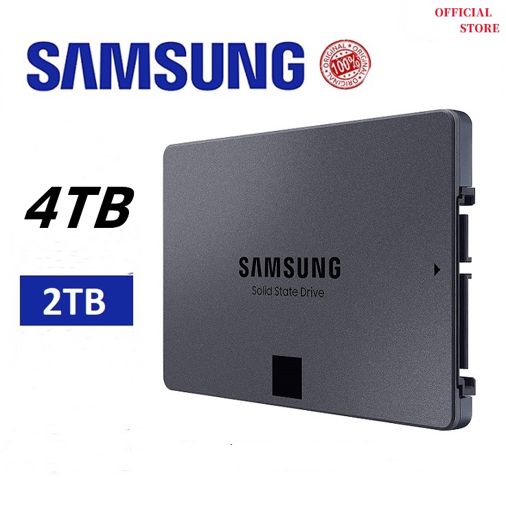 SSD 4TB Samsung 870 QVO 2.5 " SATA (1TB/2TB/4TB)/Unidade De Estado Sólido V-NAND/Até 530 MB/s