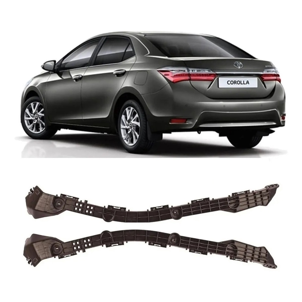 Suporte Guia Parachoque Traseiro Corolla 2014 2015 2016 2017 2018 2019