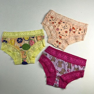 Kit 7 Calcinha Confortável Criança Lingerie Infantil Estampada