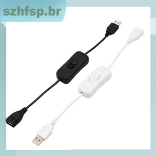 Adaptador De Linha De Alimentação Do Ventilador USB Cabo Conector Fêmea Para Macho Com Interruptor Extensão ON/OFF Lâmpada em Oferta na Shopee