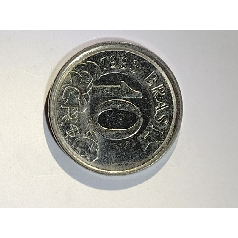 4 Moeda de 10 Cruzeiros do Tamanduá 1993 Brasil