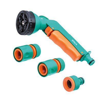 Esguicho Jardim Conjunto Magueira 6 Tipo Jato Kala - 4 Pc