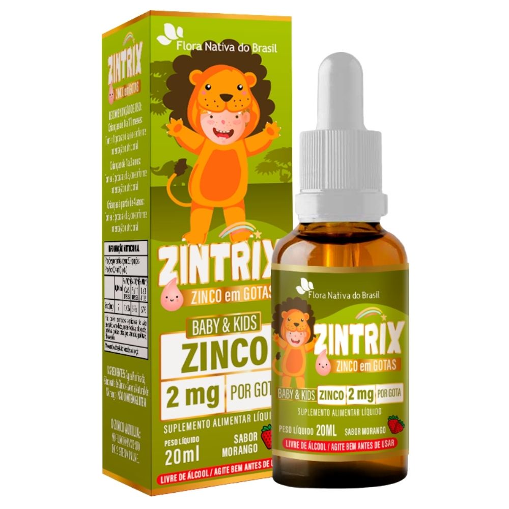 ZINTRIX (Zinco Infantil) 20ml - Flora Nativa em Oferta na Shopee