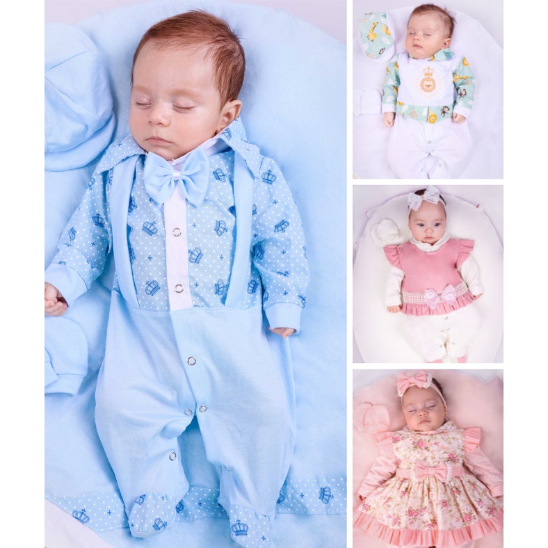 Kit Saida De Maternidade Menino E Menina Para Bebes Completo De Algodão Confortavel E De Qualidade