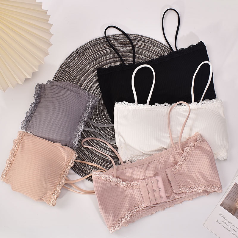 4/1 pcs Mul-Color Bra Tube Confortável Lovely Sexy Bras Yoga Sports Bralette Sem Costura Para Mulheres Padded