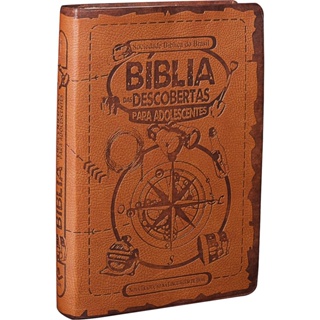 Bíblia das Descobertas para Adolescentes | Nova Tradução na Linguagem de Hoje | Capa Luxo Marrom em Oferta na Shopee