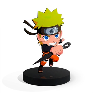 Totem Pequeno Boneco Naruto Uzumaki 7cm + Base em Oferta na Shopee