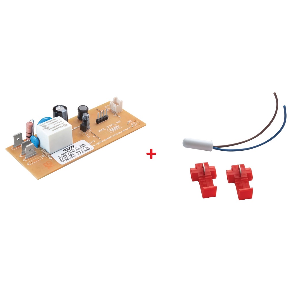 Kit Placa Controle E Sensor 2.7k Crd36 Crd37 Crd49 W10678923 Cp