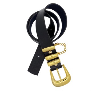 Cinto Feminino Largo Fivela Correntinha 3,0 cm - Bel