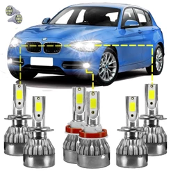 Kit Ultra Led Bmw 118i 2012/19 20000 Lúmens 6500k
