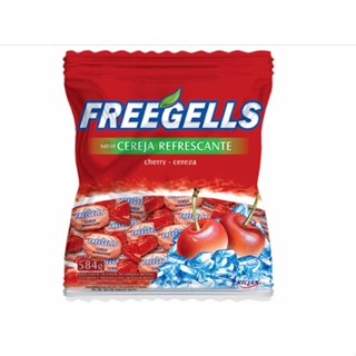 Bala Freegells Cereja Refrescante 584g