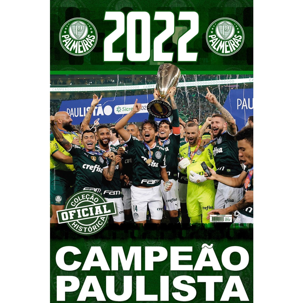 Coleção Oficial Histórica Palmeiras Edição 29 - Pôster Paulista 2022 - Books & Magazines