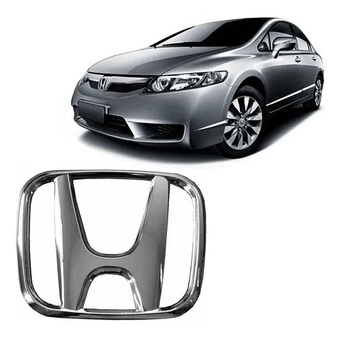 Emblema Da Grade Honda New Civic 2007 2008 09 10 11 Cromado
