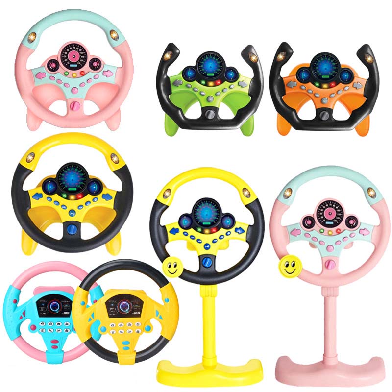 Simulação De Crianças Volante De co-driver Brinquedos Educativos De Iluminação em Oferta na Shopee