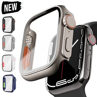 Mudança Para Ultra Apple Watch Case Tampa De Vidro Temperado 8 7 6 5 4 45mm 44mm 41mm 40mm Atualização De Aparência 49mm Frame