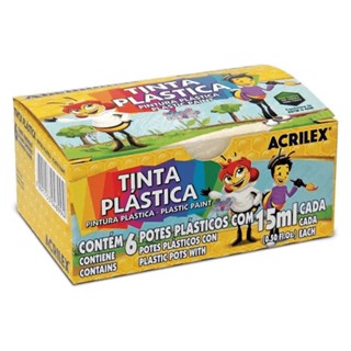 Tinta Plástica 6 Cores 15ml Acrilex